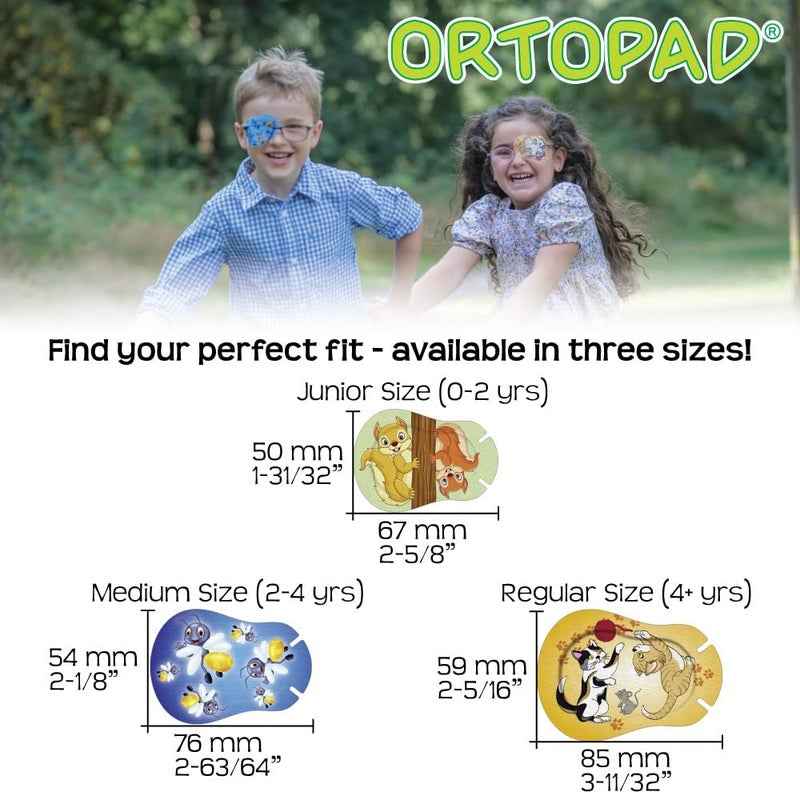 Ortopad Ortopad® Bamboo Girls Eye Patches, 50/Box (Regular Size, 4+ yrs) Ice Cream Pack  - Image 2