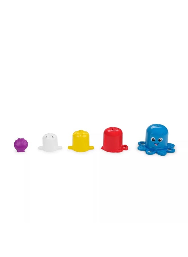 Baby Einstein Ocean Explorers Opuss Stack & Stream Sensory Stacking Cups (5 Pieces) - Image 1