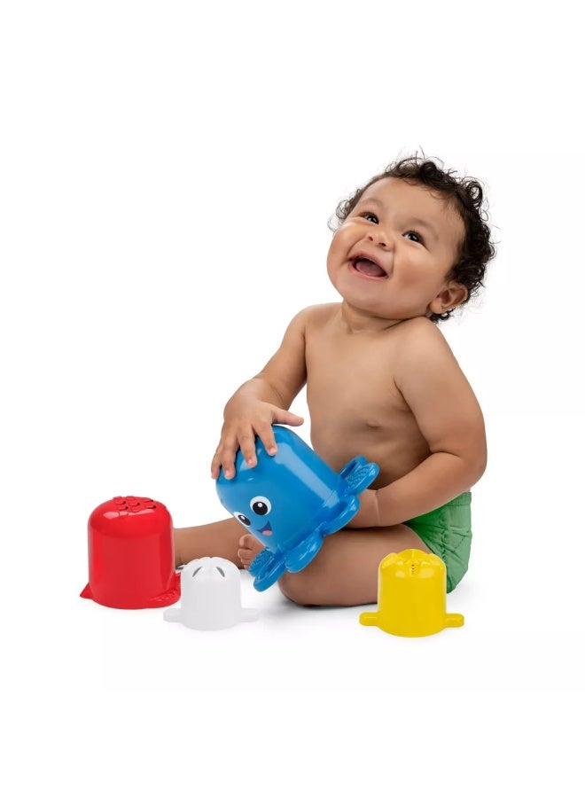 Baby Einstein Ocean Explorers Opuss Stack & Stream Sensory Stacking Cups (5 Pieces) - Image 4