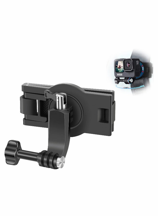 Backpack Strap Mount Adjustable Camera Shoulder Mount, Which Compatible with Most Action Camera - Image 1