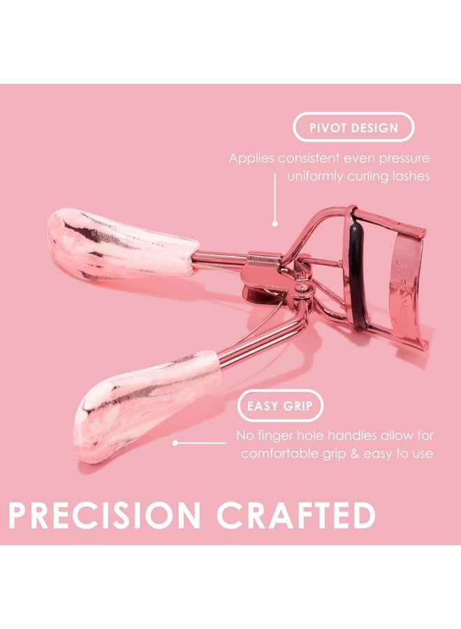 جابونيسك أداة تجعيد الرموش JAPONESQUE Comfort Grip للرموش الطبيعية والاصطناعية، عيون مستديرة الشكل، تتضمن وسادة إعادة تعبئة واحدة، تحافظ على التجعيد لمدة تصل إلى 8 ساعات - Image 5