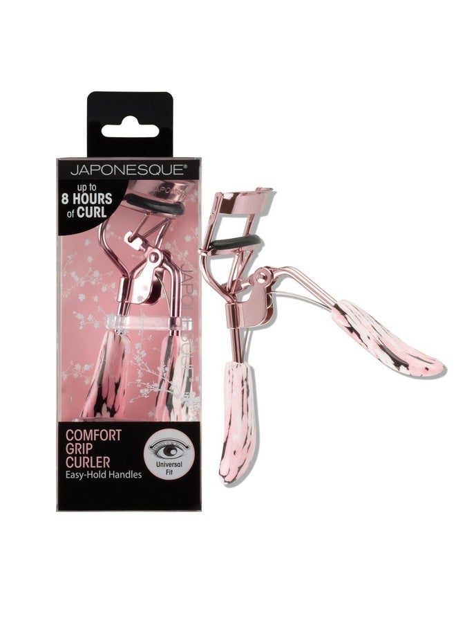 جابونيسك أداة تجعيد الرموش JAPONESQUE Comfort Grip للرموش الطبيعية والاصطناعية، عيون مستديرة الشكل، تتضمن وسادة إعادة تعبئة واحدة، تحافظ على التجعيد لمدة تصل إلى 8 ساعات - Image 1