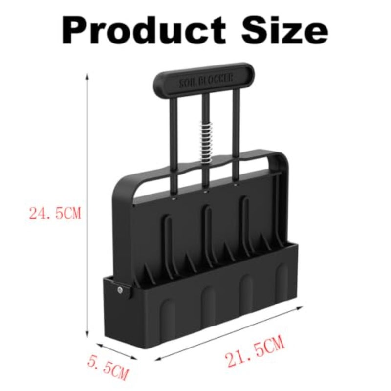 Soil Block Maker with 4 Cells and Handle, Seed Starting Tool for Transplant and Germinationbaihuo - Image 2