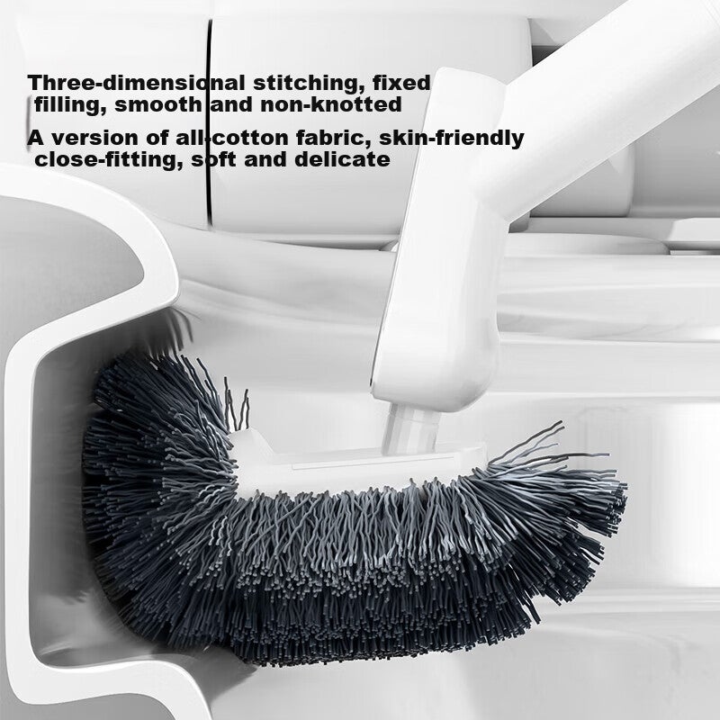 Wuyuehua Toilet Brush Set of Two, No Dead Angle Cleaning, Long Handle Toilet Brush with Base - Image 3