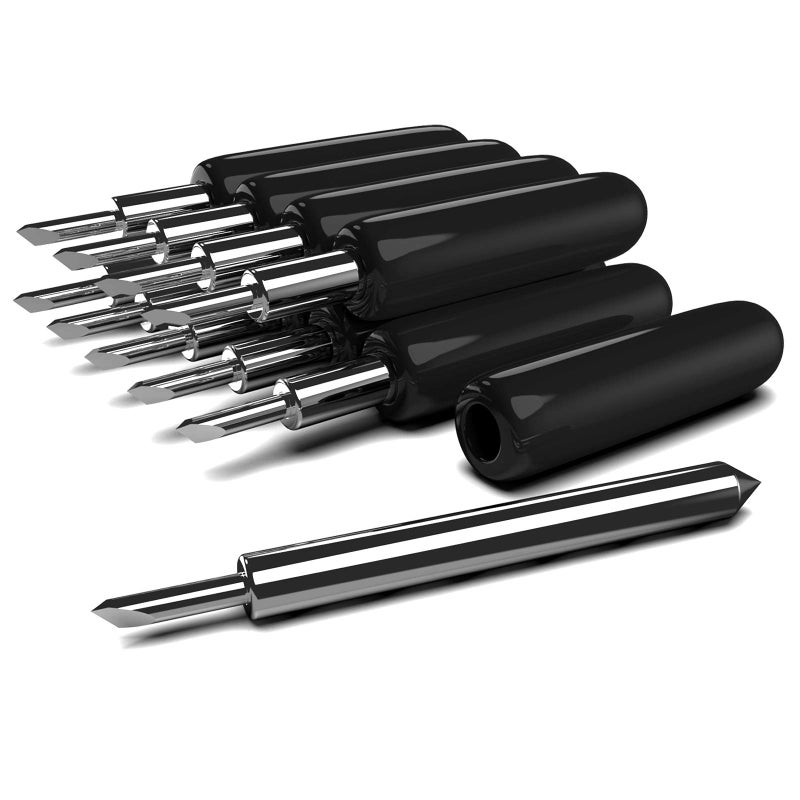Hadwoer Cutting Blades Compatible with Explore Air/Air 2/Explore Air 3/Explore 4, 10PCS Premium Fine Point Blade Compatible with Maker/Maker 3 Cutting Machines - Image 1