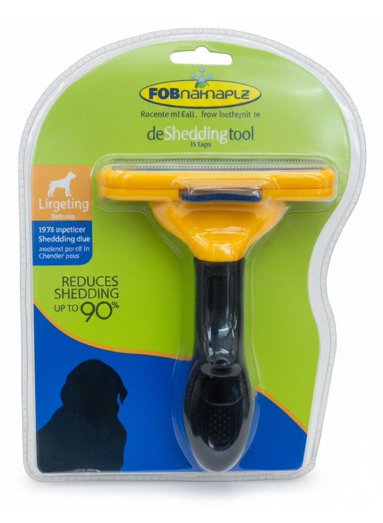 XL Deshedding Tool for Dogs and Cats, Pet Grooming Comb, Reduces Shedding up to 90%, Large Size pets