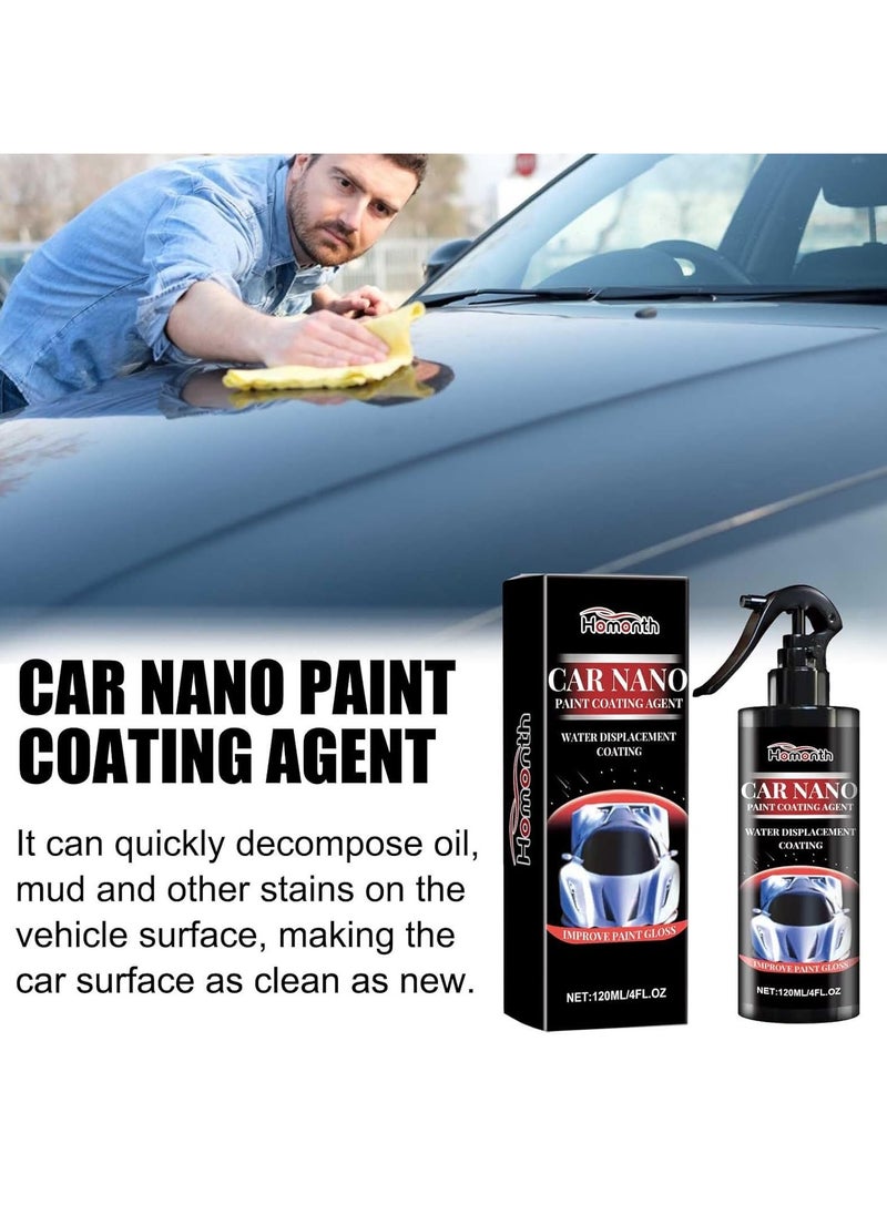 Homonth Nano Car Spray, Nano Car Scratch Removal Spray, Car Protective Paint Spray, High Protection Fast Coated Car Nano Spray, 3-in-1 High Protection Spray, High Protection Car Spray 120ML  - Image 3