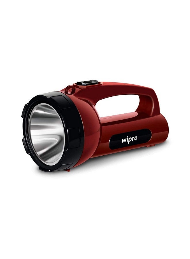 wipro Plastic Emergency Rechargeable Led Torch Light, White, Pack of 1 - Image 2