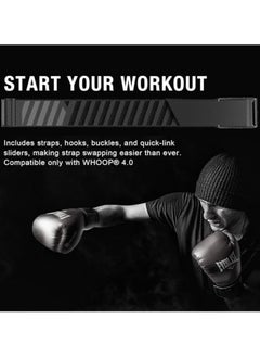 SPECTON Nylon Bicep Band for Whoop 4.0 | Whoop 3.0, Breathable Nylon for Bicep, Including Black U shape Connector  - Image 4