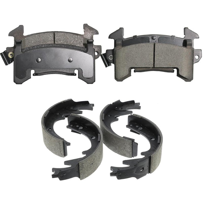 LODGE Brake Pads, 8pcs Brakes Pads Set, Front and Rear Ceramic Brake Pads Kit Replacement for 1999-2004 for Ford Mustang, D627+D804 - Image 5