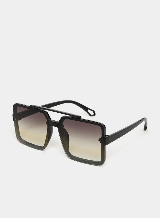 Styli Bar Detailed Full Rim Sunglasses