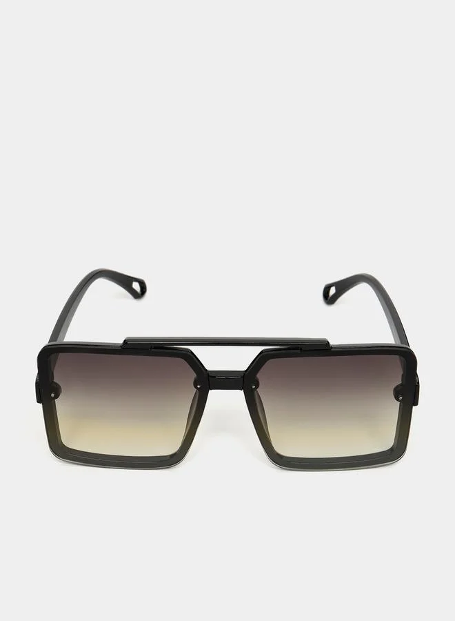 Styli Bar Detailed Full Rim Sunglasses