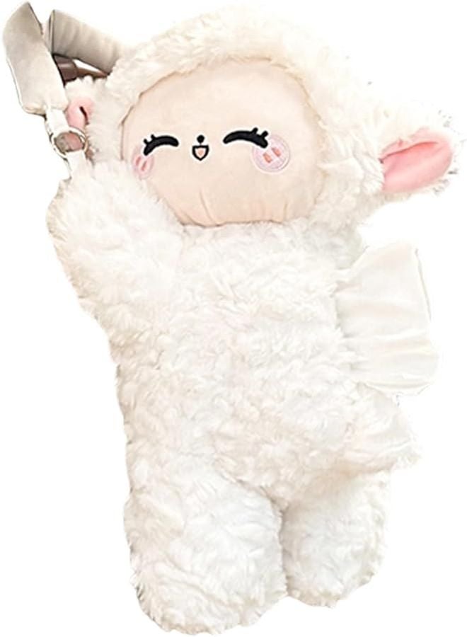 Lamb Plush Animal Car Headrest Tissue Dispenser Auto Back Seat Napkin Holder - Image 2