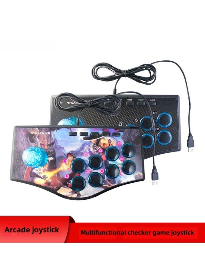Direct Supply Pc Computer TV Projector P3 Android الهاتف المحمول السلكي King Of Fighters Arcade Game Joystick - لون المنتج: قبضة حديدية مزدوجة الرأس - Image 3