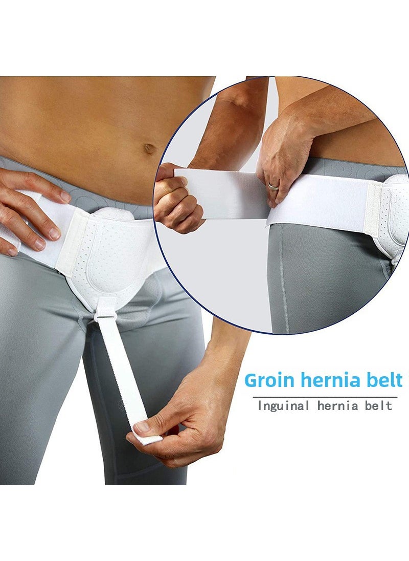 Generic New Adult Hernia Support Belt Breathable Groin Pressure Black 