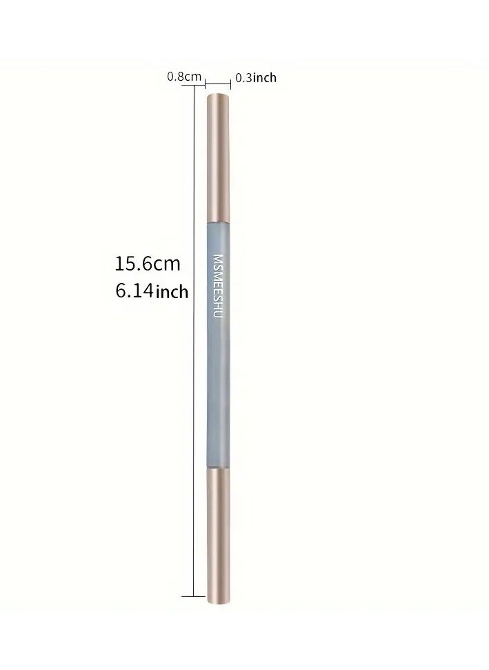msmeeshu - 2 In 1 Eyebrow Pencil , Water And Sweat Resistant, Dual-Ended Design, Fine Tip With A Diameter Of 1.5 Mm For Precision, Suitable For Normal Skin, Ideal For Beginners. - Image 1