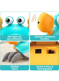 EHOME Induction Escape Crab Electric Pets Musical Toys Toddler Crawling Toys Interactive Toys for Children Christmas Gifts  - Image 5