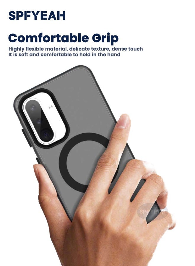 اس بي اف يا. [3 في 1] جراب Samsung Galaxy A56 مع واقي شاشة من الزجاج المقوى عالي الدقة وواقي عدسة الكاميرا، [مضاد للسقوط ومقاوم للصدمات] [مضاد للانزلاق] [لا يسبب الاصفرار] [لطيف على البشرة] جراب نحيف صلب غير لامع لهاتف Samsung A56 5G مقاس 6.7 بوصة - Image 4