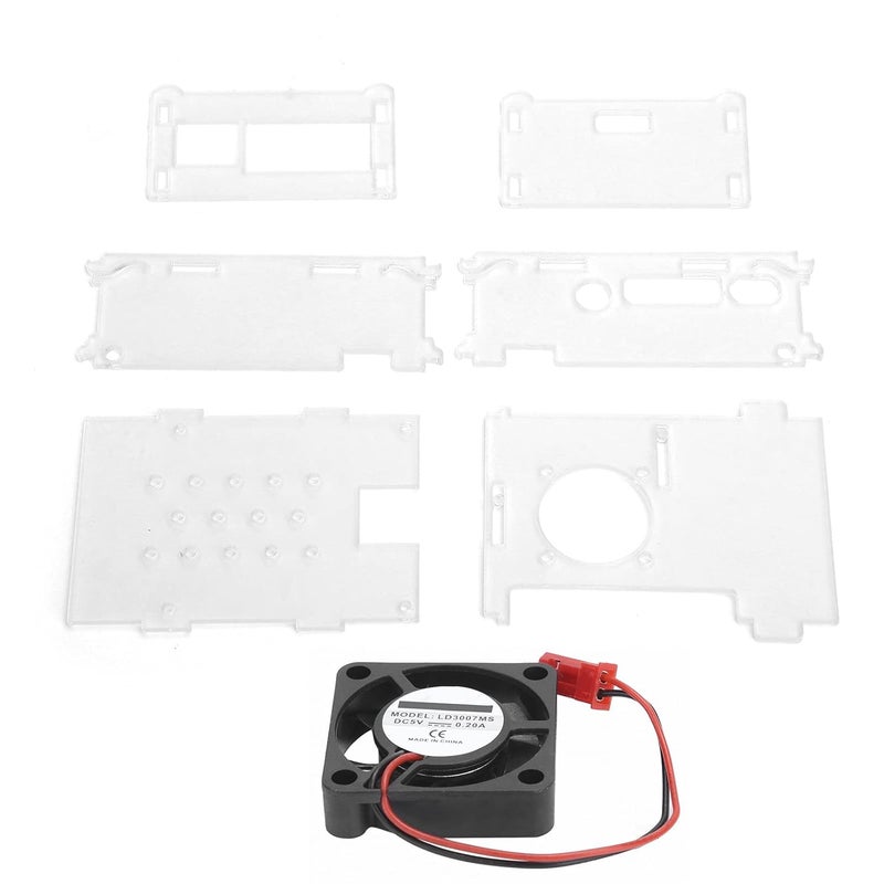 Occasional & permanent usable Transparent Acrylic Shell, Pi 4B Acrylic Case for Raspberry with Cooling Fan, Transparent Shell Accessories Set with a Screw Set Oil resistant Classic trendy design picks Wet anti slip Light sturdy raw material Timely planned dispatch N/S/C nationwide deliver Compact design Replaceable parts Pop-area nearby warehouse Assorted trendy color picks Easy transit optimized build Gulf climate fit Neat shape Hardened processed substance Cross-material combo compatible Small apartment fit Multi option design Natural tone color options Fast warehouse picking Wide range compatible material Easy handling optimized design Multi-demand compliant quality Wide use selected material Suburban residential ship - Image 3