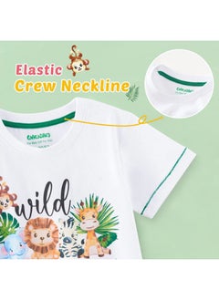 WAWSAM Wild One 1st Birthday Boy Shirt, White-b, 2 Years, for Toddler Boys  - Image 5