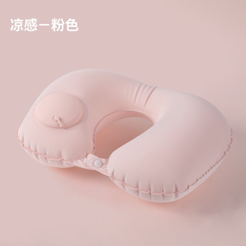 Inflatable Pillow Pressing Inflatable Portable U-Shaped Pillow Neck Pillow Tpu Neck Pillow For Travel And Travel - Image 1