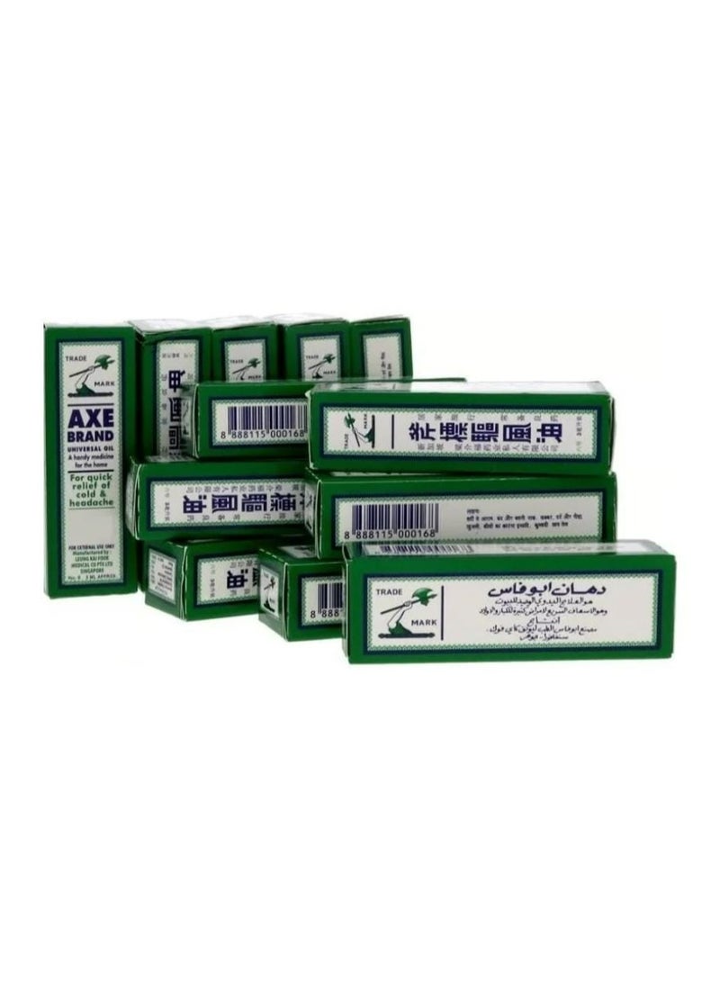 Axe Universal Oil for quick relief of colds and headaches, 12 pieces of 3 ml