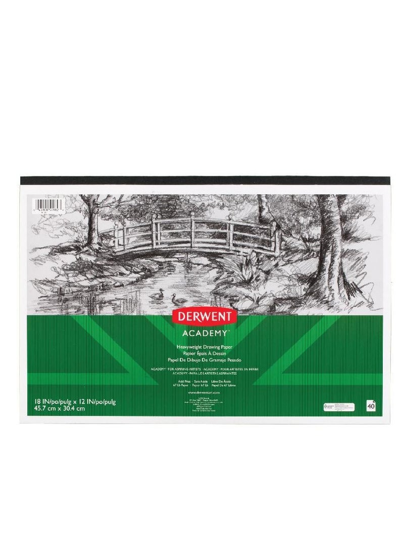 Academy Drawing Pad White 12 X 18 cm 24 Sheets