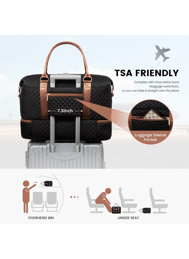 Lovevook LOVEVOOK Travel Duffle Bag,Weekender Bags for Women with Shoe Compartment,Carry on Overnight Bag with Toiletry Bag,Gym Duffel Bag with Wet Pocket,Hospital Bags for Labor and Delivery  - Image 3