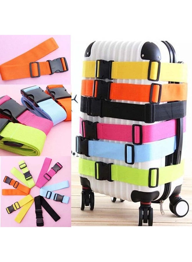 2 Pack Suitcase Belts, Adjustable Luggage Straps, Bright Colors Travel Packing Straps with Quick Release Buckle (Orange) - Image 5