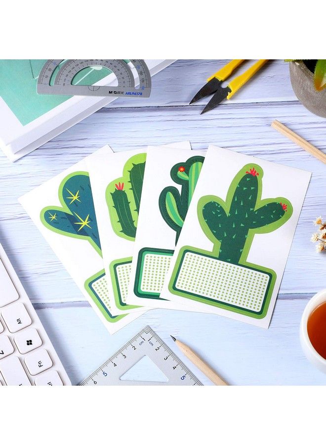Outus 64 Pieces Cactus Cutouts Bulletin Board Decor Cactus Name Tags Stickers Cactus Theme Labels For Classroom Bulletin Board Decorations - Image 4