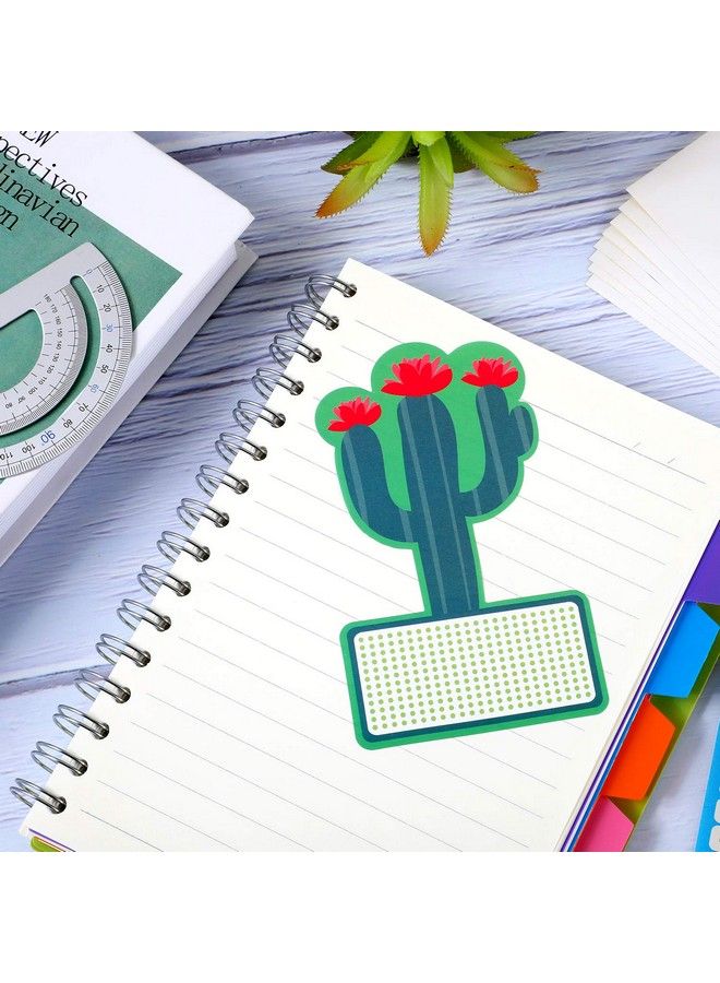 Outus 64 Pieces Cactus Cutouts Bulletin Board Decor Cactus Name Tags Stickers Cactus Theme Labels For Classroom Bulletin Board Decorations - Image 5