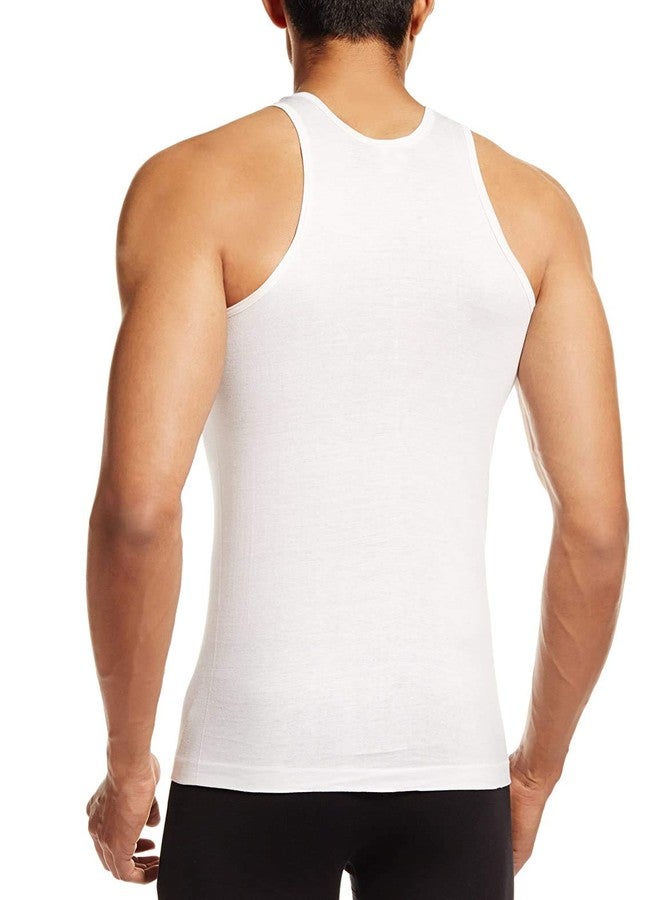 IGNOTO Inner Wear Vest, Cotton Sando/Baniyan, 100% Cotton Housiry || Cotton Vest Top Undershirt (Pack of 3, Size-80cm) White - Image 3