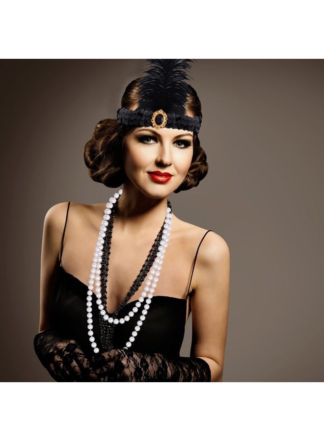 FEPITO 1920s Accessories Set for Women Flapper - Image 4