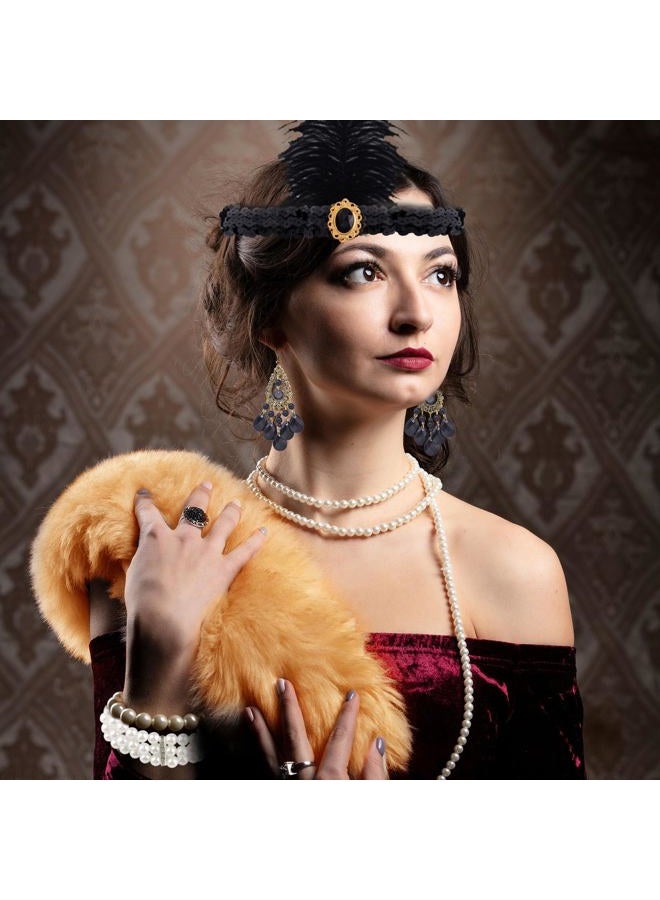 FEPITO 1920s Accessories Set for Women Flapper - Image 2
