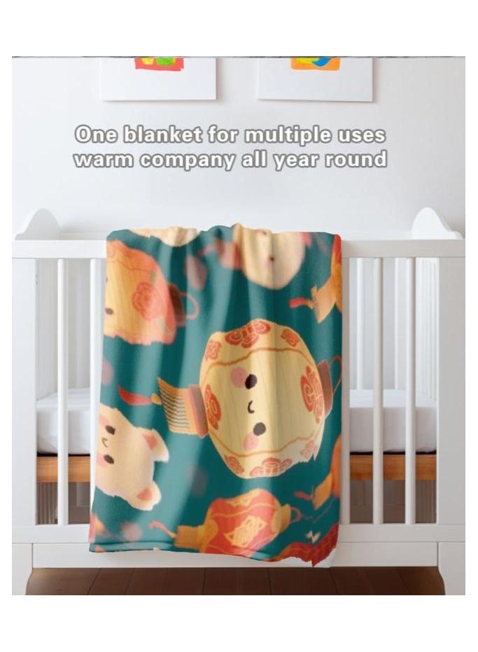 general Flannel thin blanket (warm and comfortable, suitable for sleep, gaming, dust removal and sandproof) 150cm*200cm - 793 - Image 1