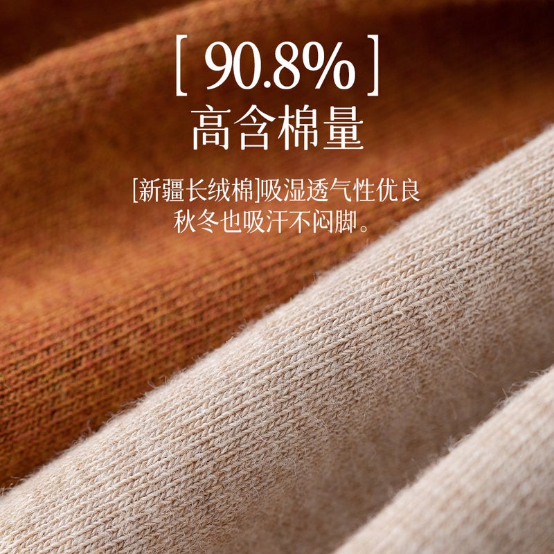 Calf Socks Women'S Anti-Fall Socks Women'S Warm Black Pure Cotton Jk Long Autumn Stockings High Tube Comfortable - Image 5