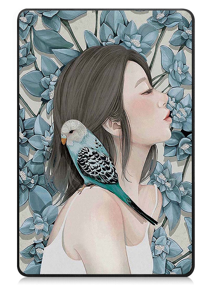 Theodor Protective Flip Case For Huawei MatePad 11.5 S (2024) With Trifold Stand Auto Wake Sleep Shockproof Cover Bird on shoulder - Image 1