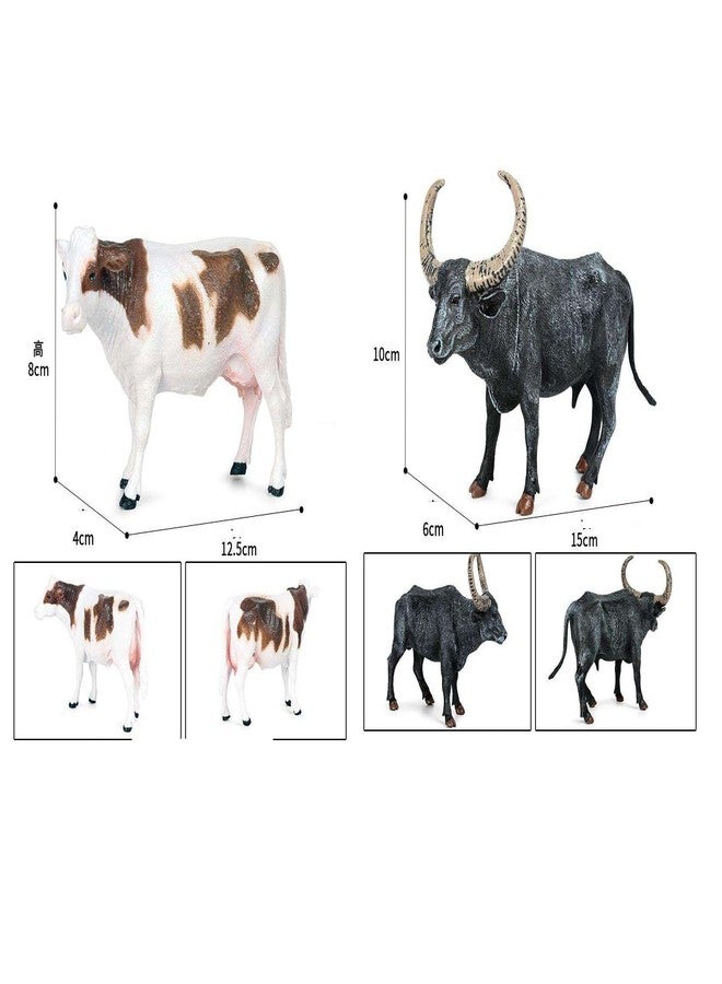 KITMEER Farm Animals Figures Set for Kids Built in Non-Toxic Material - Pack of 6 Animals, Big Size (Multi Color) - Image 5