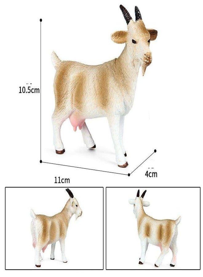 KITMEER Farm Animals Figures Set for Kids Built in Non-Toxic Material - Pack of 6 Animals, Big Size (Multi Color) - Image 4