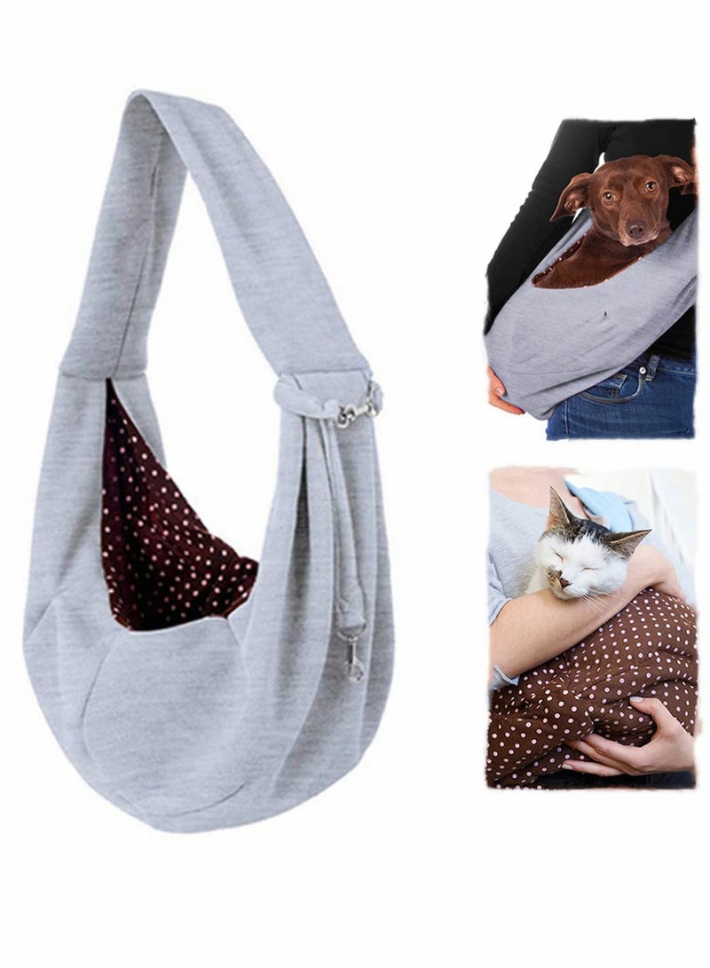 Stylish and Comfortable Sling Carrier Bag for Small Dogs and Cats, Perfect for On-the-Go Pet Owners - Image 1
