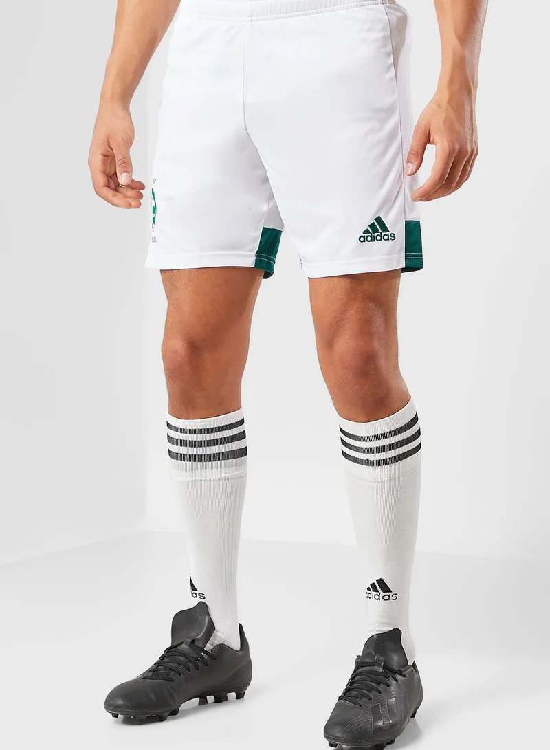 Adidas Saff A Sho White Football Shorts For Men Xs