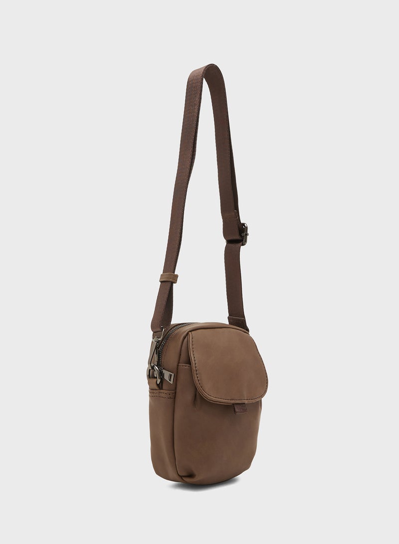 Robert Wood Mini Crossbody Messenger Bag - Image 3