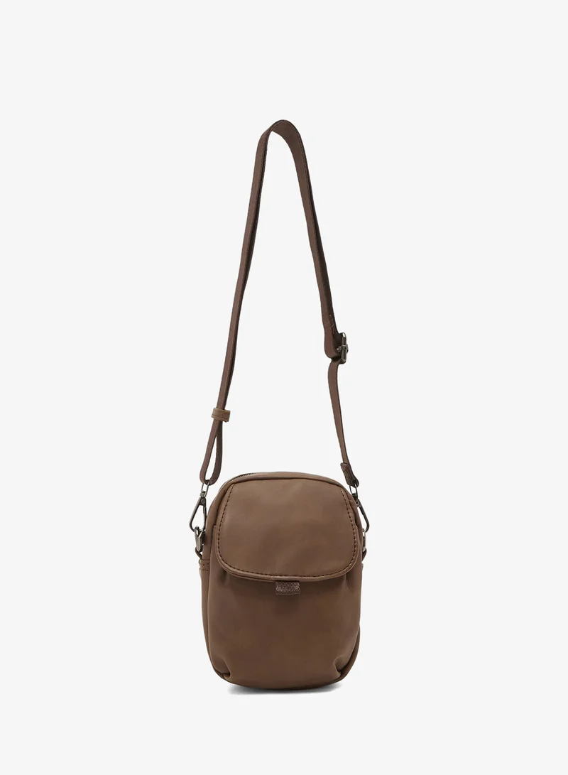 Robert Wood Mini Crossbody Messenger Bag
