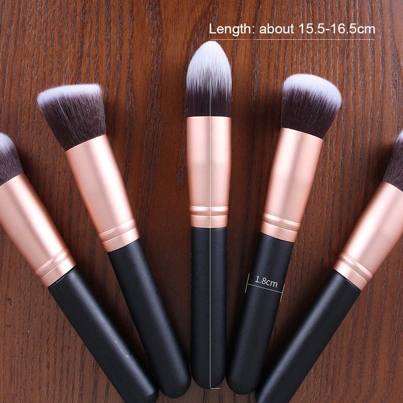 Set of 14 PCS Makeup Brush Kit for Foundation Liquid Cream Blending Powder Eyeshadow Blush Cosmetics Concealer Brushes with Soft & Dense Bristles - Image 4