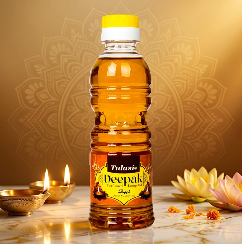 Tulasi Deepak Lamp Oil Puja Oil for Diya Lighting, Prayer & Religious Use, 200ml - Image 4