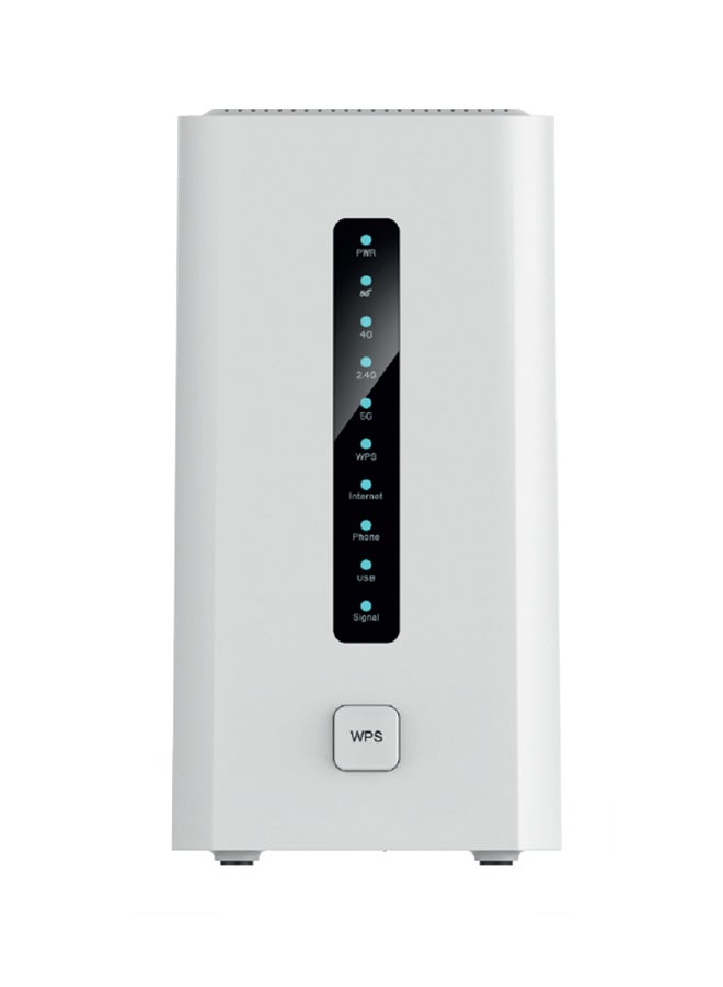 DWR-3000M 5G CPE WiFI 6 AX3000 لاسلكي ثنائي النطاق جيجابت راوتر (3.2 جيجابت في الثانية)، 4 منافذ جيجابت إيثرنت LAN ومنفذ جيجابت إيثرنت WAN، 1 منفذ صوت RJ11، 1 منفذ USB 3.0