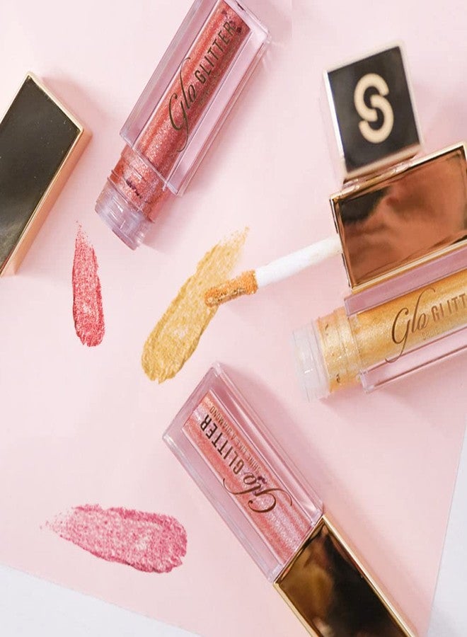 Sistar Glo Glitter Eyeshadow Ultra Glitter Rich Shine Stunning Application Day or Night Hydrating Finish (Rose Gold) - Image 2