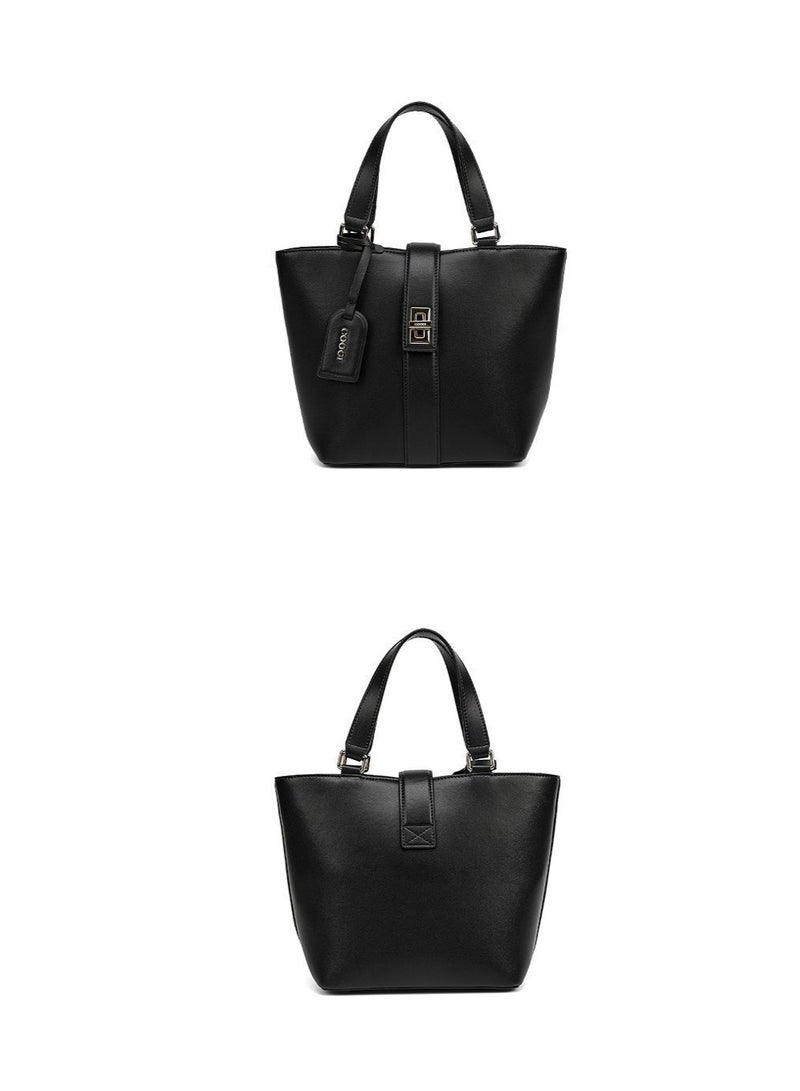 COOGI Women's Bag New Leather Large Capacity Fashionable Commuter Light Luxury Handbag Tote Bag - Image 2