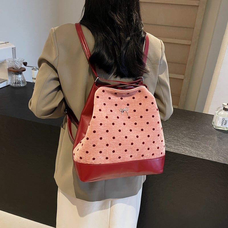 Commuting Large Capacity Women'S Backpack Casual Easiest For Match Backpack Multi-Purpose One-Shoulder Crossbody Tote Bag - Image 4