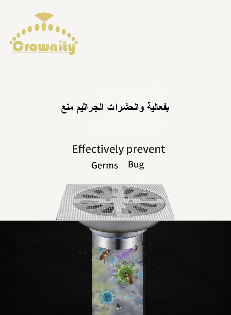 كرونايتي غطاء تصريف دش للاستعمال مرة واحدة - صفاية حمام لاصقة مضادة للانسداد 30 قطعة | مصيدة شعر مع فلتر مانع للانسداد وسداده تصريف فعّالة للحمام والمطبخ وغرفة الغسيل - Image 3